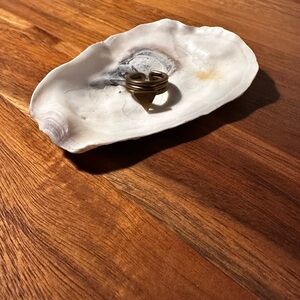 Triangle ring on brass